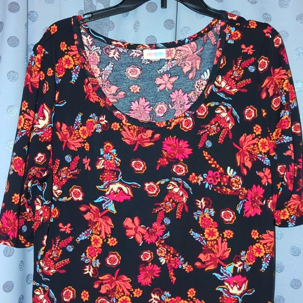 LuLaRoe Floral Maxi EUC 2x/3x
